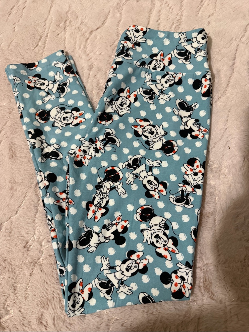 LuLaRoe Blue Minnie Mouse Leggings